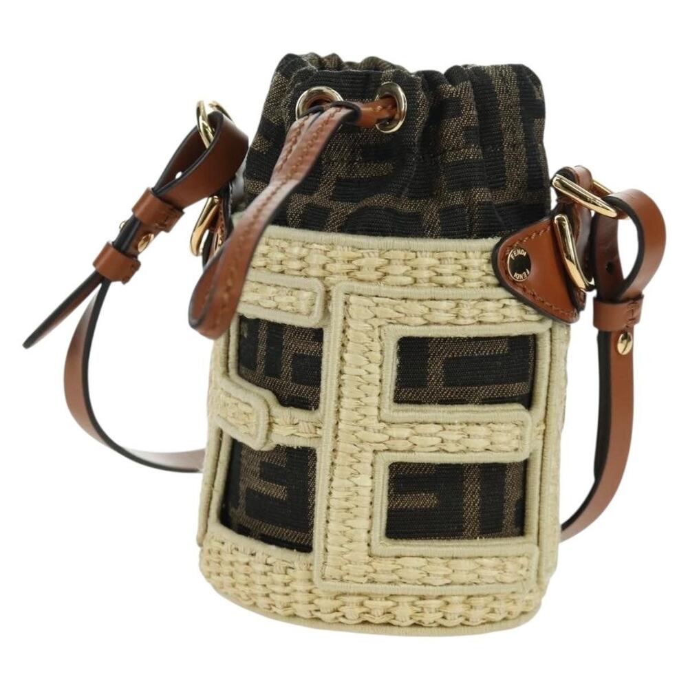 Fendi Step Out Chain Zucca Mamma Baguette Crossbody Bag Brown